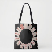Harten Speelkaarten Cirkel Tote Bag (Voorkant)