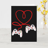 Harten spelcontrollers videogamers gamen Valenti Kaart (Gele Bloem)