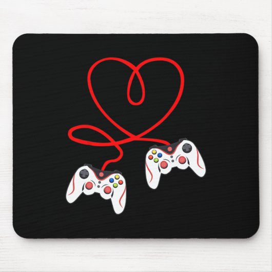 Harten spelcontrollers videogamers gamen Valenti Muismat (Voorkant)