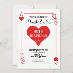 Harten spelen Kaart Verjaardag Ace Las Vegas