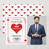 Harten spelen Kaart Verjaardag Ace Las Vegas (Voorkant / Achterkant)