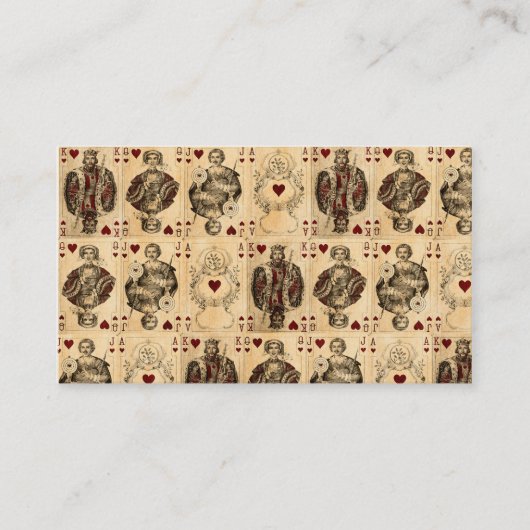  harten spelen Kaarten Koning Jack Ace Visitekaartje (Voorkant)