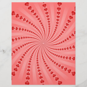 Harten Spiraal: Vector Kunstwerk: Flyer