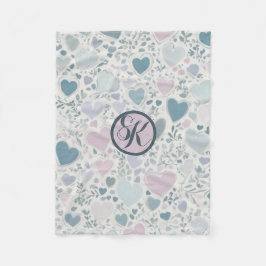 Harten, Start en Salie Leaves Fleece Deken