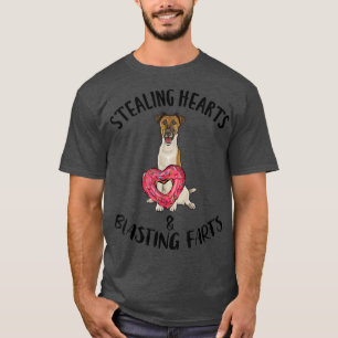 Harten stelen, scheten laten, gladde vacht Fox Ter T-shirt