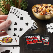 Harten stelen zoals ik honkbal steel pokerkaarten (Insitu)