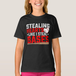 Harten stelen zoals ik honkbal steel t-shirt