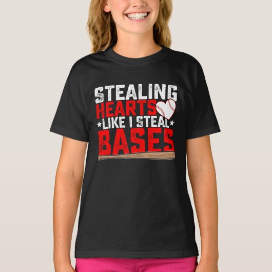 Harten stelen zoals ik honkbal steel t-shirt (Voorkant)