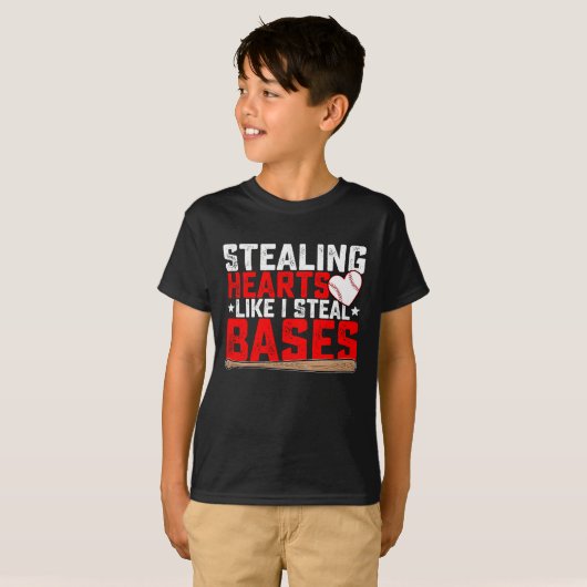 Harten stelen zoals ik honkbal steel t-shirt (Voorkant volledig)