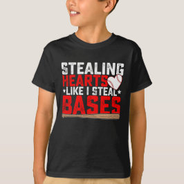 Harten stelen zoals ik honkbal steel t-shirt