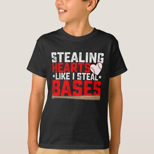 Harten stelen zoals ik honkbal steel t-shirt (Voorkant)