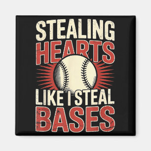 Harten stelen zoals ik honken steel Baseball Valen Magneet
