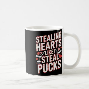 Harten stelen zoals ik Pucks Hockey steel Valentin Koffiemok