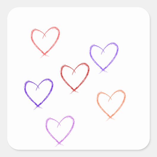 harten sticker (Voorkant)