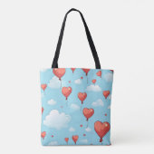 Harten stijgen tote bag (Achterkant)