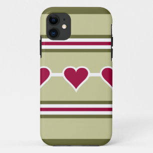 Harten & Strepen iPhone 5 Hoesje-Mate Case-Mate iPhone Case