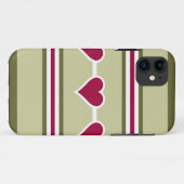 Harten & Strepen iPhone 5 Hoesje-Mate Case-Mate iPhone Case (Achterkant (horizontaal))