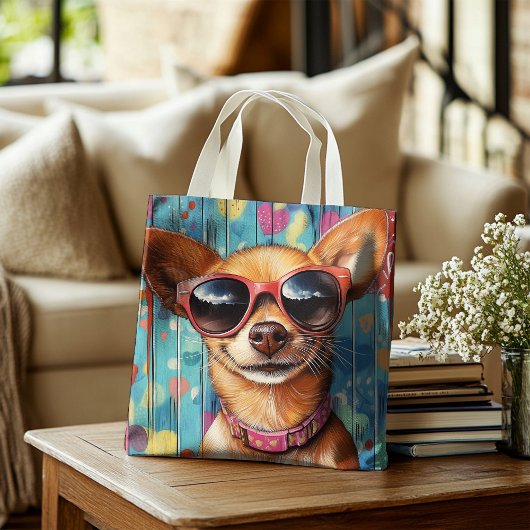 Harten & tinten Chillin’ Chihuahua Crossbody Tas