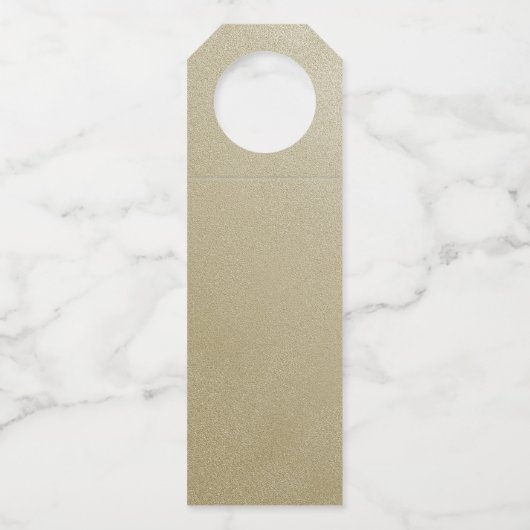 Harten Toast Gouden Fles Hangerlabel Flessenhanger (Achterkant)