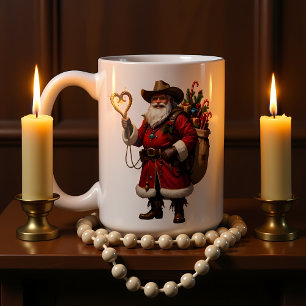 Harten Touw Cowboy Kerstman Koffiemok