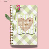  harten Twee lagen achtergrond groen Notitieboek