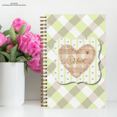  harten Twee lagen achtergrond groen Notitieboek