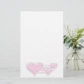 Harten Valentijn Briefpapier (Staand voorkant)