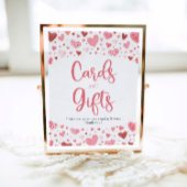 Harten Valentijn Kaarten en geschenken Baby shower Poster