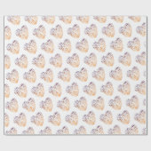 Harten Valentijn Matte Wrapping Papier (Vlak)