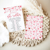 Harten Valentijn Zou Ze Liever Baby Shower Spel Kaart