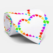 harten Valentijnsdag bruiloft mannen stropdas (Opgerold)