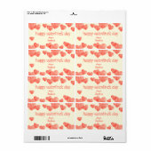 Harten Valentijnsdag Etiket (Full Sheet)