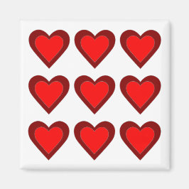 Harten Valentijnsdag Liefde Rode Huwelijk Maan Magneet