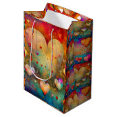   harten Valentijnsdag Medium Cadeauzakje (Voorkant Gekanteld)