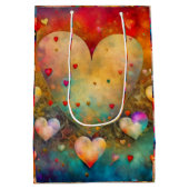   harten Valentijnsdag Medium Cadeauzakje (Achterkant)