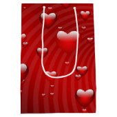 harten Valentijnsdag Medium Cadeauzakje (Achterkant)