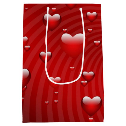 harten Valentijnsdag Medium Cadeauzakje (Achterkant)