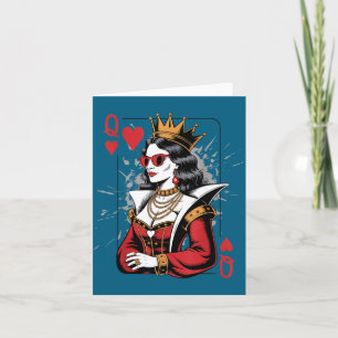 Harten Valentijnskaart Koningin Wonder Kaart