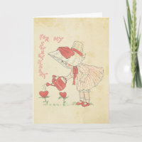 Harten van de Bloem van het Meisje van de vintage