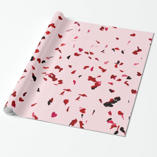 harten van de liefde cadeaupapier (Uitgerold)
