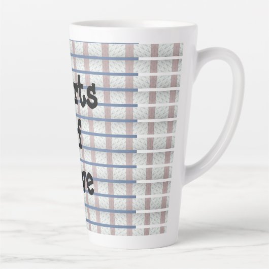 harten van de liefde latte mok (Rechts)