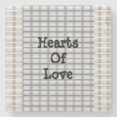 harten van de liefde stenen onderzetter (Voorkant)