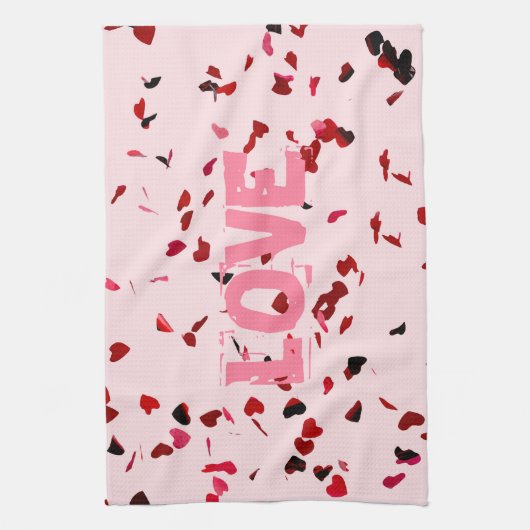 harten van de liefde theedoek (Verticaal)