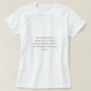 HARTEN VAN DE ONDERBREKING VAN DE TONG VAN DE T-SHIRT