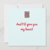 Harten van de Planet Flat Valentijn Card Kaart (Achterkant)