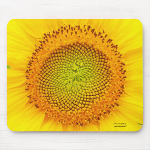 Harten van de zonnebloem muismat