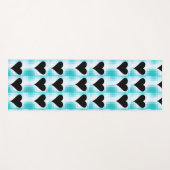 Harten van de zwarte yoga-mat yogamat (Voorkant (horizontaal))