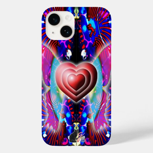 Harten van Glys Case-Mate iPhone Case (Achterkant)