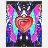 Harten van Glys Fleece Blanket (Voorkant)