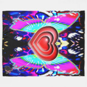 Harten van Glys Fleece Blanket (Voorkant (Horizontaal))